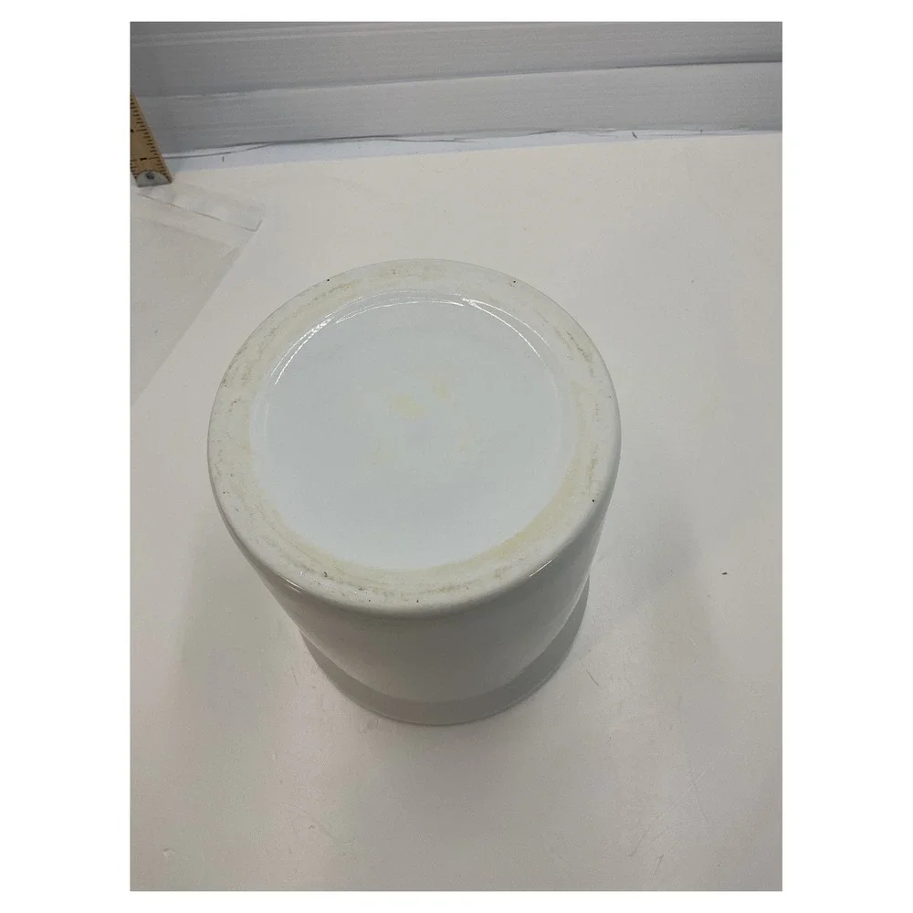 White‎ Ceramic Utensil Holder Round 7